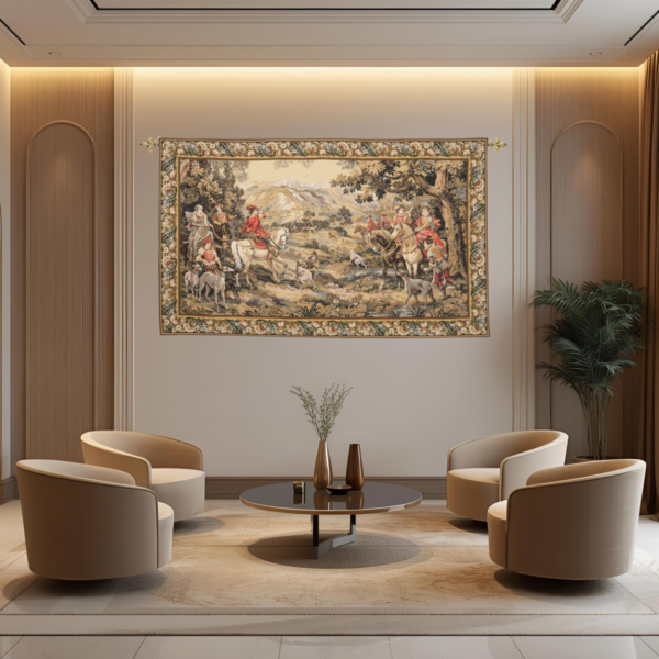 La Chasse Royale Tapestry (The Royal Hunt) - 5'2