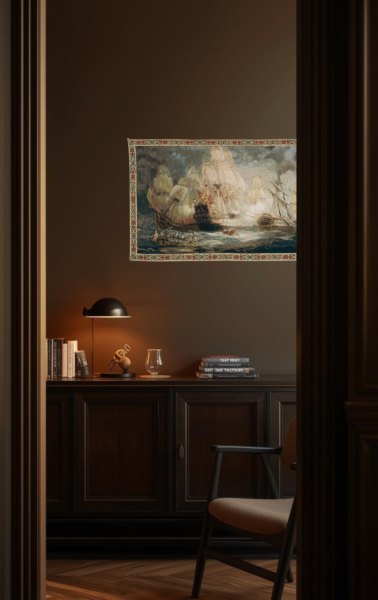 Naval Battle Tapestry - 2'2