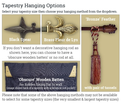 Flemish Verdure Loom Woven Tapestry - 4’1” × 4’1” (125 × 125 cm)