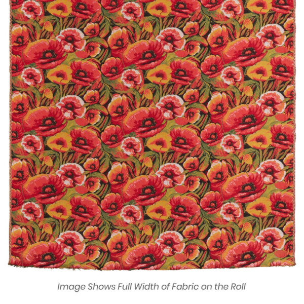 Summer Poppies Tapestry Fabric