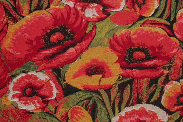 Summer Poppies Tapestry Fabric