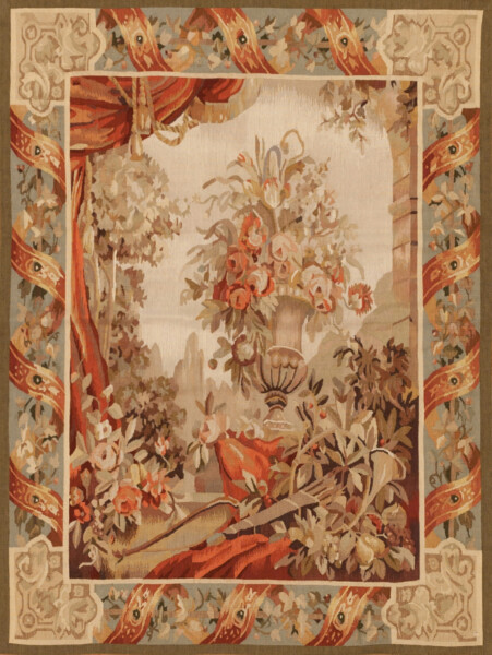 Renaissance Vase Handwoven Tapestry