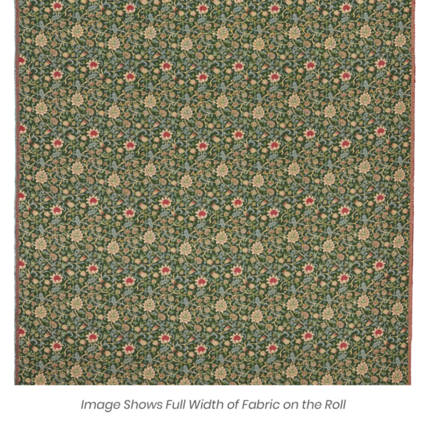 Evenlode Flowers - Green Tapestry Fabric
