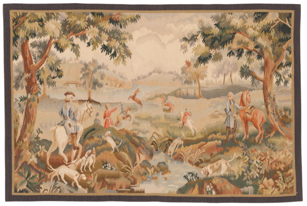 Chateau Garden Greenery Handwoven Tapestry