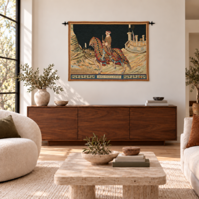 Knight of Siena Tapestry - 3'3" x 4'10" (100 x 146 cm)