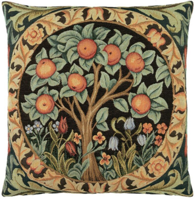 Orange Tree Pillow Cover