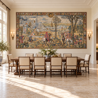 Medieval Brussels Tapestry - 8'0" x 15'7" (244 x 475 cm) - Last Piece Remaining!