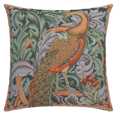 Morris Peacock Left Pillow Cover
