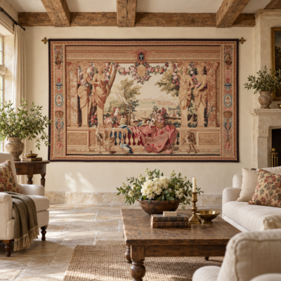 Statuesque Hunt Handwoven Tapestry