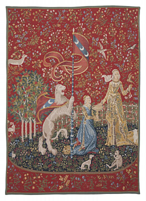 Dame a la Licorne - Le Gout Handwoven Jacquard Tapestry - 4'7" x 3'3" (140 x 100 cm)