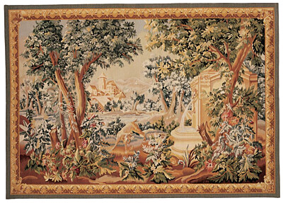 Chien a la Fontaine Handwoven Tapestry 4'10" x 6'10"