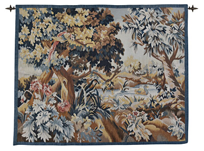 Woodland Verdure Handwoven Tapestry - 2'5" x 2'11" (75 x 90 cm) - Last Piece Remaining!