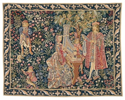 Lady at the Organ Tapestry