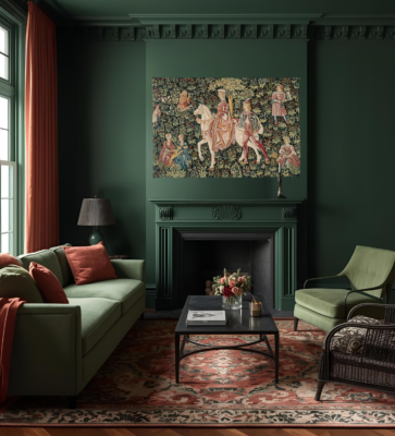 Noble Amazone Tapestry - 3'0" x 4'7" (92 x 140 cm) - Last Piece Remaining!