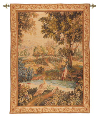 Verdure with Birds Loom Woven Tapestry - 4’11” × 3’7” (150 × 108 cm)