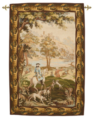 King on a Hunt Tapestry - 5'1" x 3'4" (156 x 102 cm) - Last Piece Remaining!