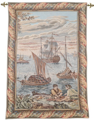 Venetian Waterfront Tapestry - 2'6" x 1'9" (77 x 53 cm) - Last Piece Remaining!