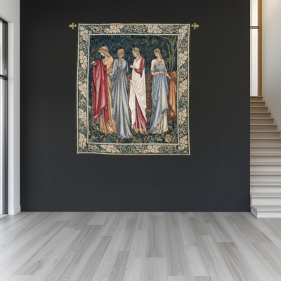 Ladies of Camelot Tapestry - 6'0" x 5'2" (183 x 156 cm) - Last Piece Remaining!