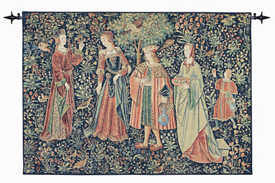 Noble Promenade Tapestry - 6'7" x 8'4" (201 x 254 cm) - Last Piece Remaining!