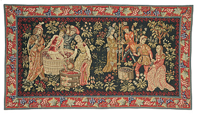 In the Vineyard Tapestry - 2'0" x 3'6" (60 x 106 cm)