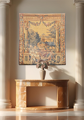Chateau de Versailles Tapestry - 5′8″ × 4′10″ (173 × 147 cm)