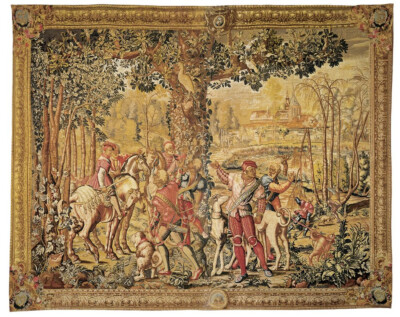 Chasse de Maximilien 'Juillet' Tapestry - 7'3" x 9'0" (220 x 275 cm)