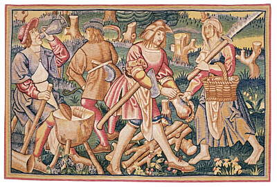 Medieval Woodcutters Tapestry