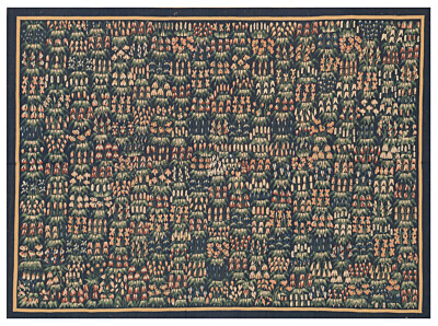 Emblazoned Flowers Handwoven Tapestry