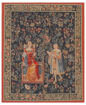 The Wool Spinner Handwoven Tapestry