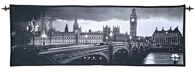 Westminster Palace - London Panorama Tapestry - 1'8" x 4'9" (50 x 145 cm) - Last Piece Remaining!