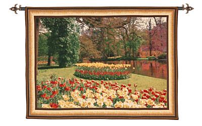 Keukenhof Park Tapestry - 2'10" × 3'9" (86 x 115 cm) - Last Piece Remaining!