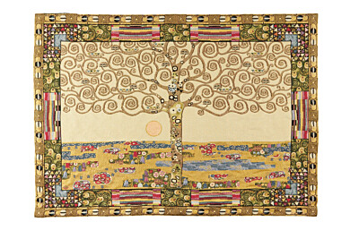 Klimt Tree of Life Tapestry - 3'2" x 4'5" (95 x 135 cm) - Last Piece Remaining!