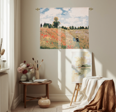 Poppyfields Woven Art Tapestry - 2 Sizes Available