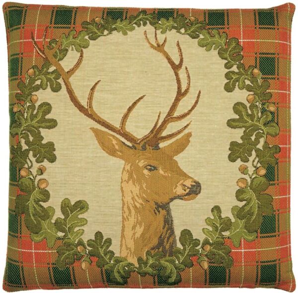 Stag's Head Pillow Cover