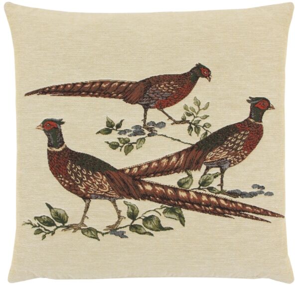 Three Pheasants Pillow Cover