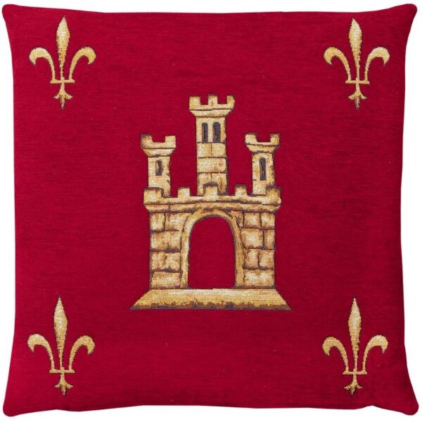 Castle - Red (Chenille) Pillow Cover