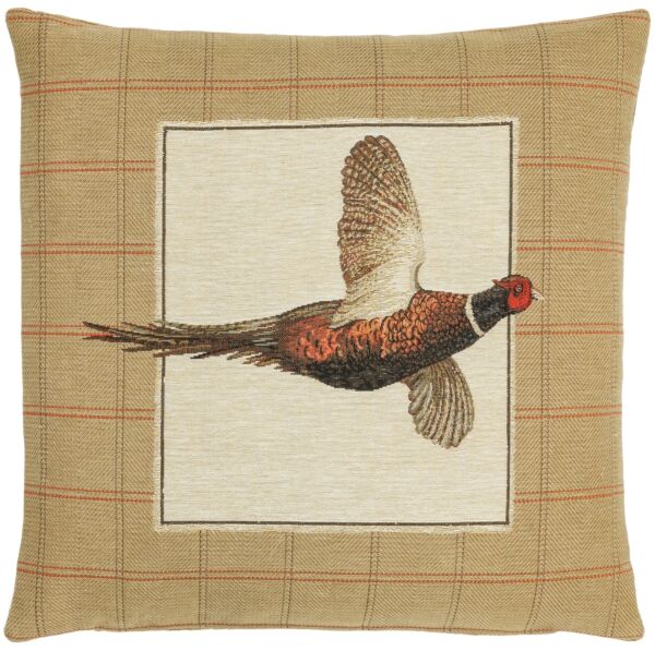 Pheasant in Flight Pillow Cover
