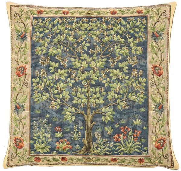 Tree of Life - Blue Pillow Cover