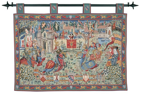 Joust at Camelot Tapestry (With Loops)