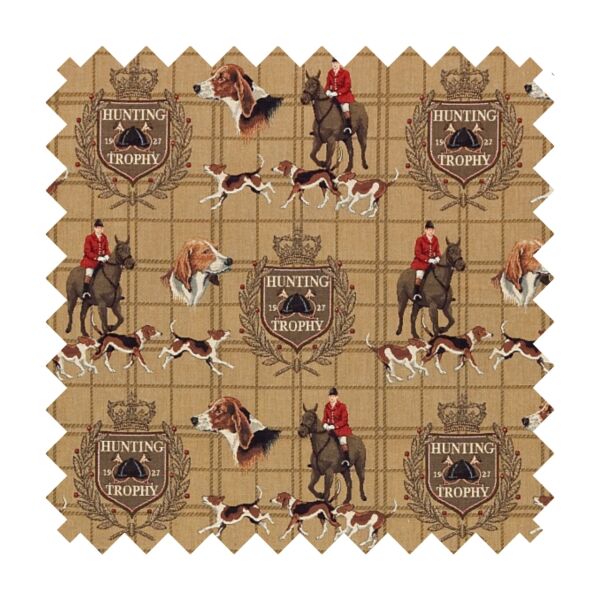 Hunting Trophy Tapestry Fabric