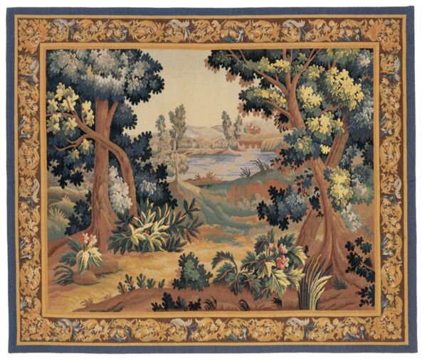 Verdure au RiviÃ¨re Handwoven Tapestry