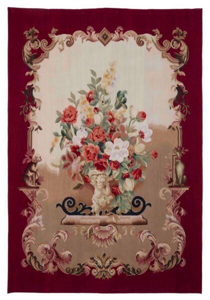 Imperial Vase Handwoven Tapestry
