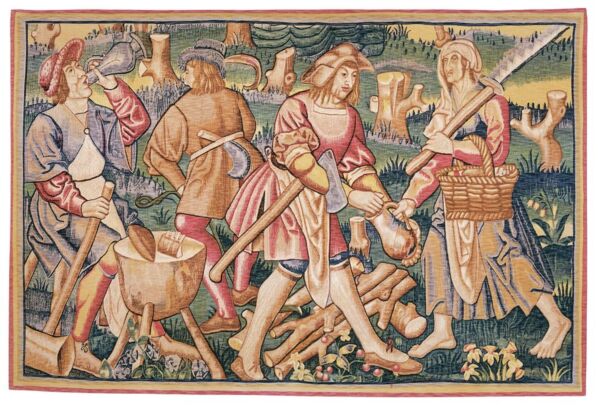 Medieval Woodcutters Tapestry