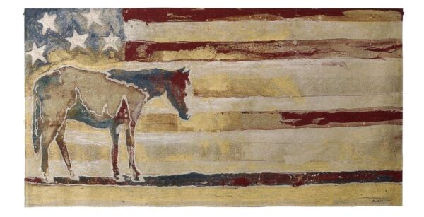 Stars & Stripes Horse Tapestry