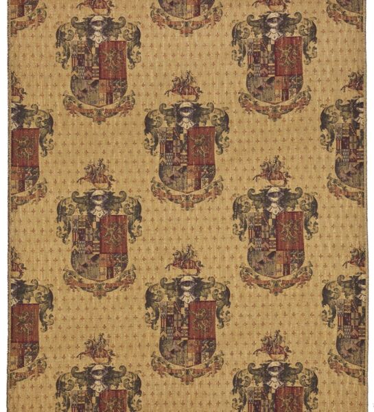 Armorial Knight's Shield Tapestry Fabric