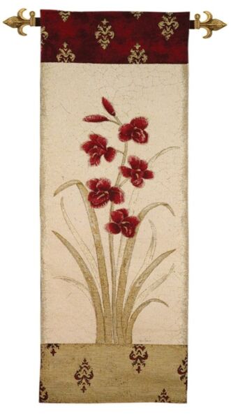 Orchids I Woven Art Tapestry