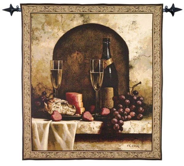 Champagne Banquet Woven Art Tapestry